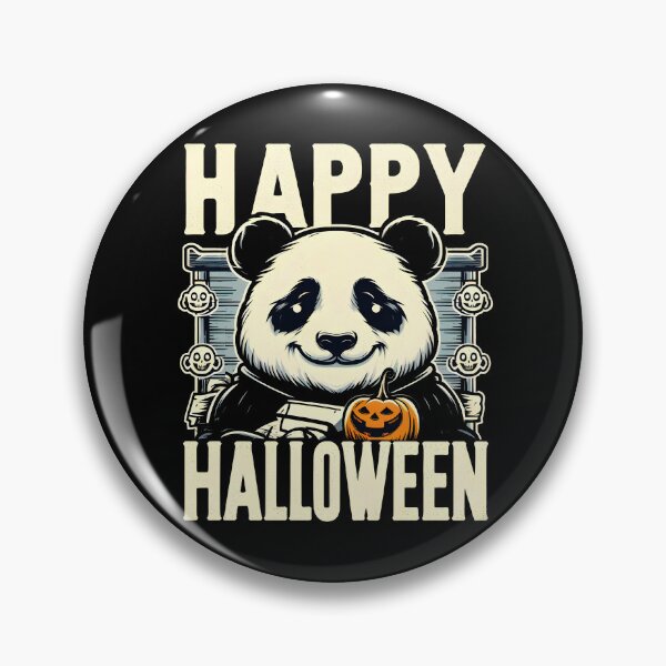 Item preview, Happy halloween Panda vintage cute panda and pumpkin designed and sold by YerrouDesing.