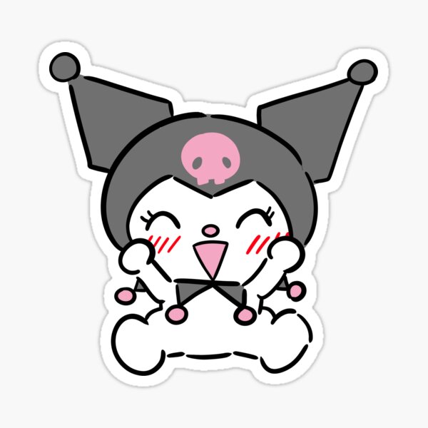 uwa! kuromi >3< Sticker for Sale by WNDYLSER