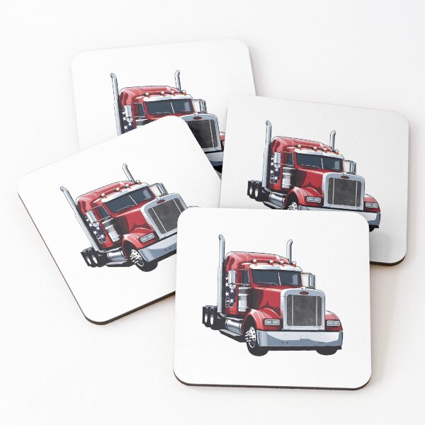 Aperçu de l'œuvre Camion semi-américain créée et vendue par StickerOrb.