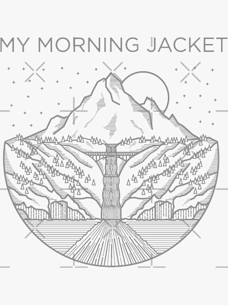 My Morning Jacket - iconic graphic 'Setting Sun and Mountains