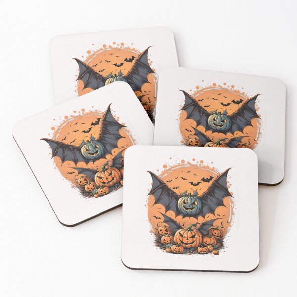 Item preview, Spooky Halloween Pumpkin Bat - Art Print designed and sold by ArtistriWear.