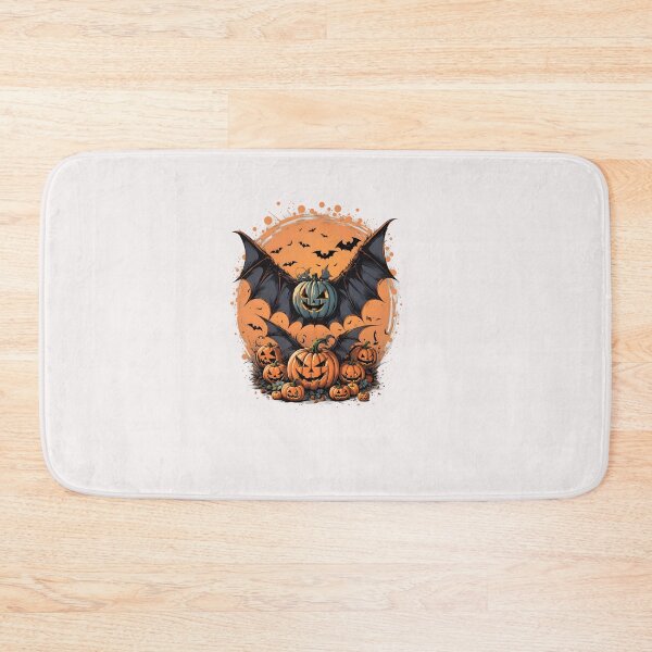Item preview, Spooky Halloween Pumpkin Bat - Art Print designed and sold by ArtistriWear.