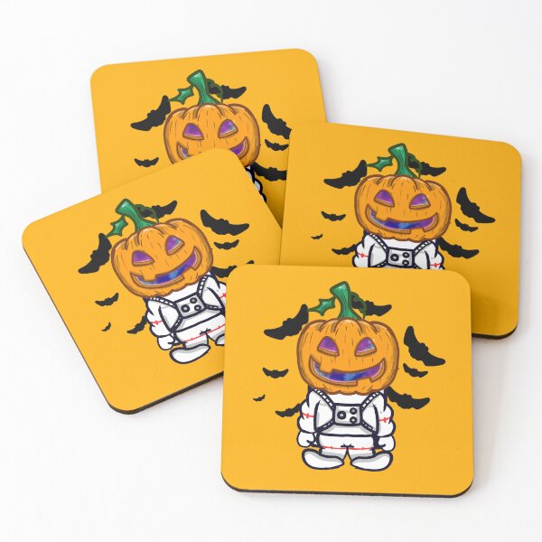 Item preview, cute astronaut with haloween pumpkin designed and sold by MonkiFlipp.