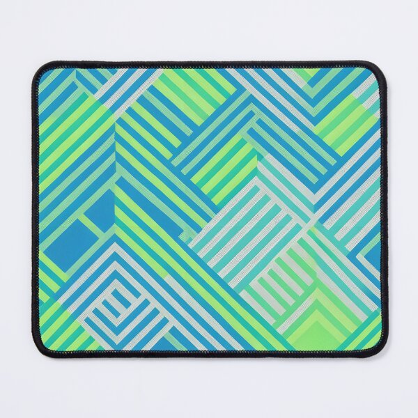 Item preview, Blue, green and white strips Seamless patterns designed and sold by RocketArtInd.