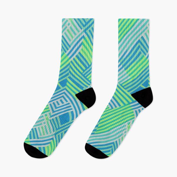 Item preview, Blue, green and white strips  Seamless patterns  designed and sold by RocketArtInd.