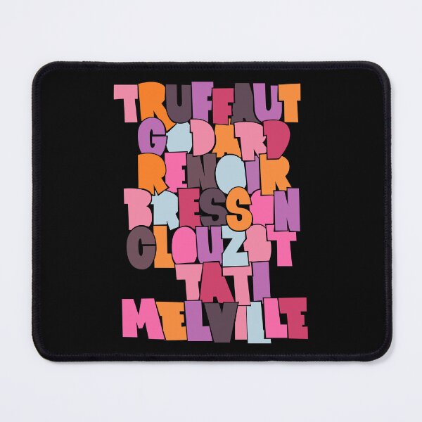 Item preview, French Cult Movie Directors Typo Design designed and sold by Boogosh.