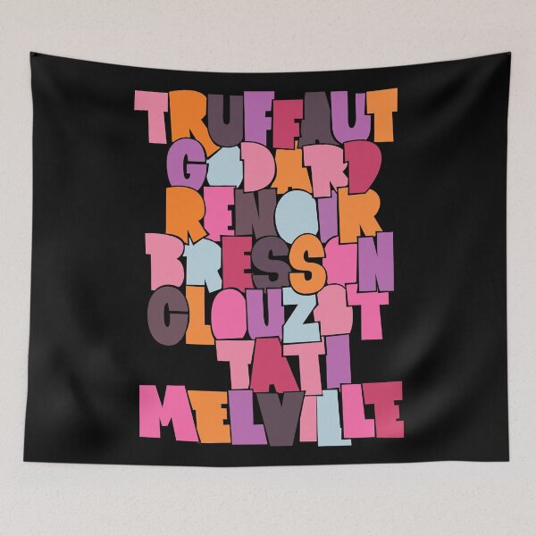Item preview, French Cult Movie Directors Typo Design designed and sold by Boogosh.