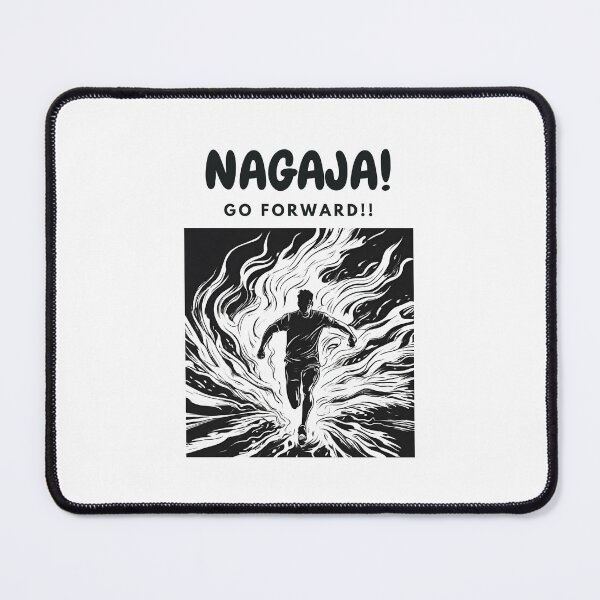Item preview, NAGAJA! - Korean dialect meaning "Let's go forward!!" (square framed) designed and sold by checkitbuddy.