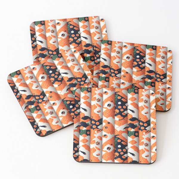 Item preview, Sushi wallpaper Pattern designed and sold by Theo-B.