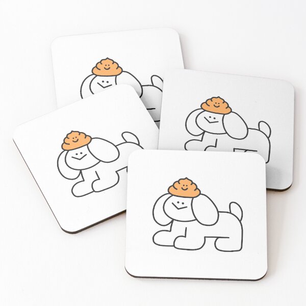 Item preview, Cute Dog with Cute Poop on Head designed and sold by sleepycharis.