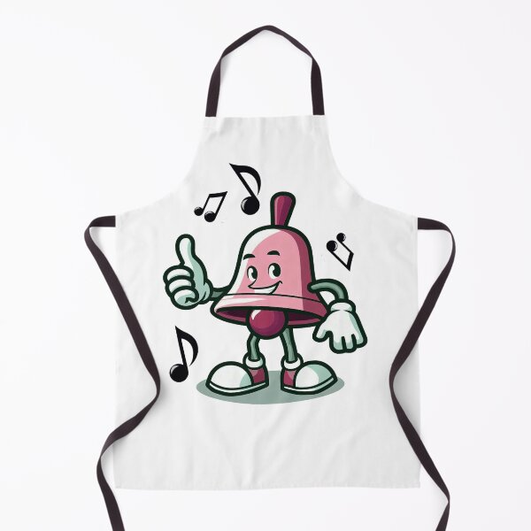Item preview, happy handbell, pink mascot designed and sold by AxelBrook.
