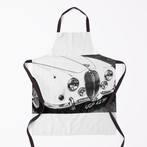 Item preview, Black and white image of the front of a cream Jaguar 3.4/340, 1968 designed and sold by Graham Cornall.