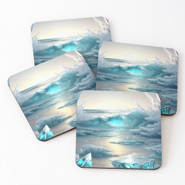 Item preview, Crystal icebergs beach designed and sold by mikaws.