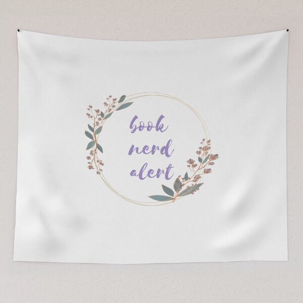 Item preview, Book Nerd Alert designed and sold by DESIGNERSSHOPP.