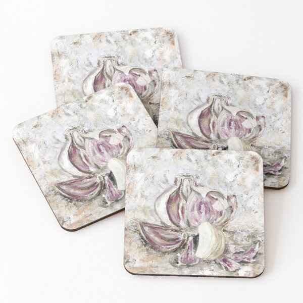 Item preview, The beauty of garlic, acrylic paint painting designed and sold by Astridsart-nl.