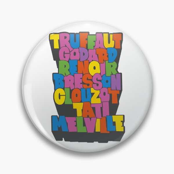 Item preview, French Cult Movie Directors Typo Design designed and sold by Boogosh.