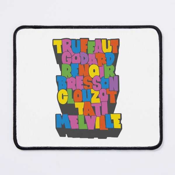 Item preview, French Cult Movie Directors Typo Design designed and sold by Boogosh.
