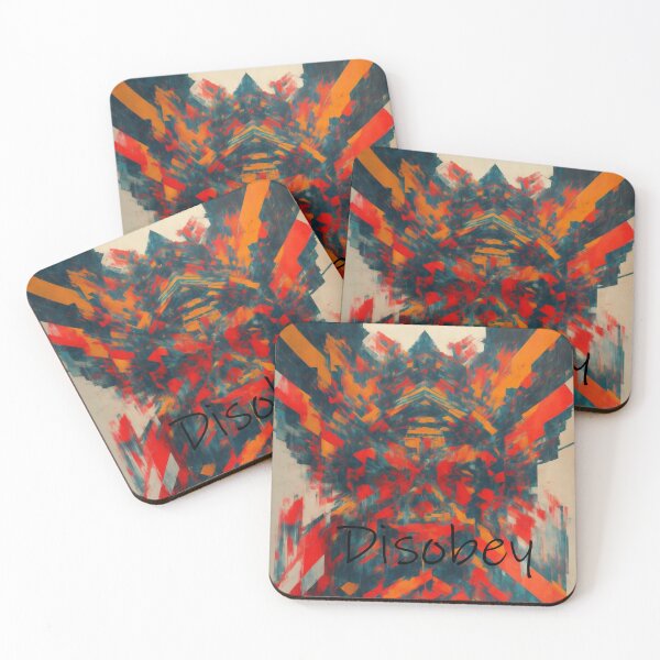 Item preview, Disobey Revolution Abstract Painting designed and sold by druidwolfart.