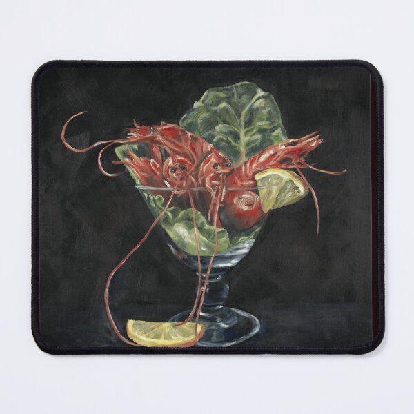 Item preview, Shrimp cocktail in glass, oil painting designed and sold by Astridsart-nl.