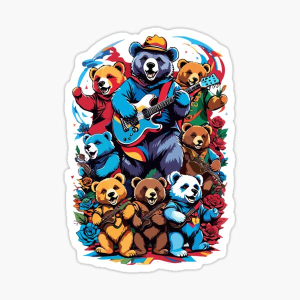 Dancing Bears Mini Sticker (Free Gift)