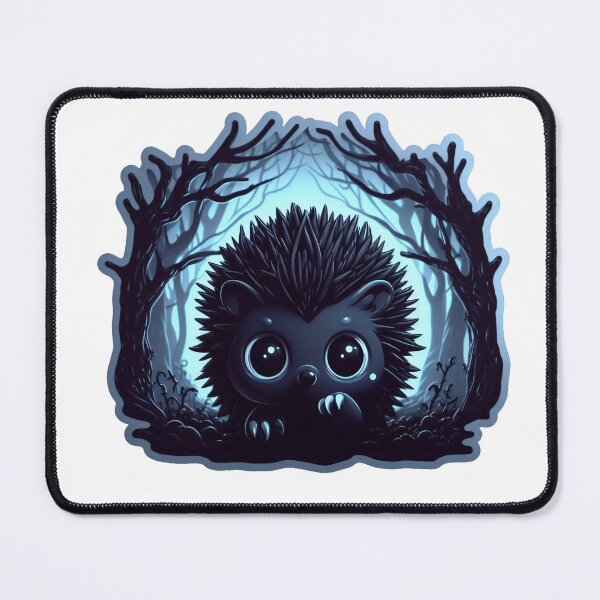 Item preview, Dark Scary Hedgehog 3D Vector Art Sticker - Haunted Forest Adventure designed and sold by zax454.