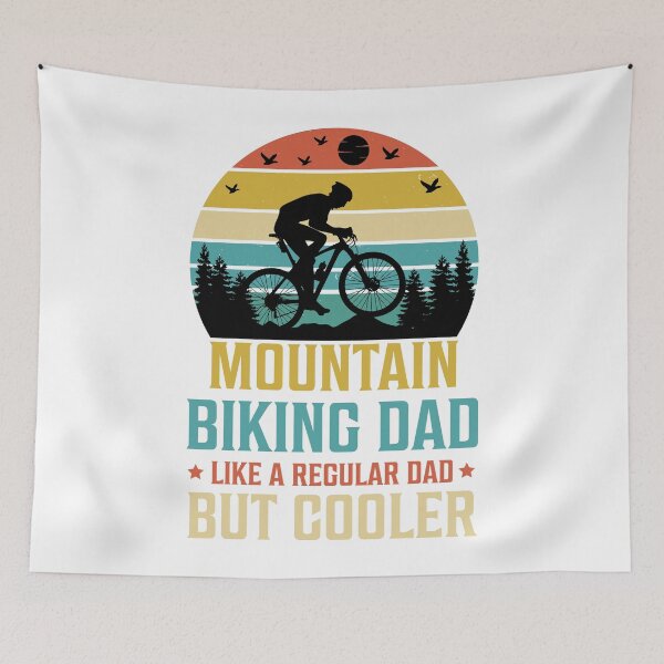Item preview, Mountain Biking Dad - like a regular dad but cooler designed and sold by PlayfulMuse.