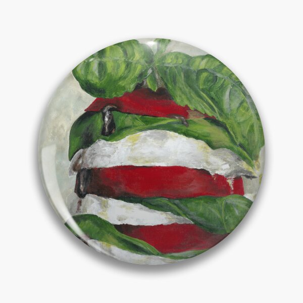 Item preview, Italian caprese salad painted in acrylic designed and sold by Astridsart-nl.