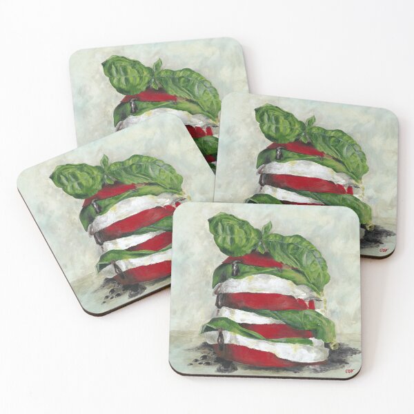 Item preview, Italian caprese salad painted in acrylic designed and sold by Astridsart-nl.