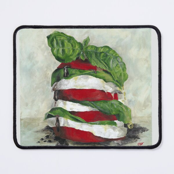 Item preview, Italian caprese salad painted in acrylic designed and sold by Astridsart-nl.