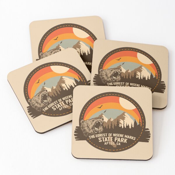 Item preview, The Forest of Nisene Marks State Park California - CA Retro Souvenir Badge designed and sold by mountainfad.