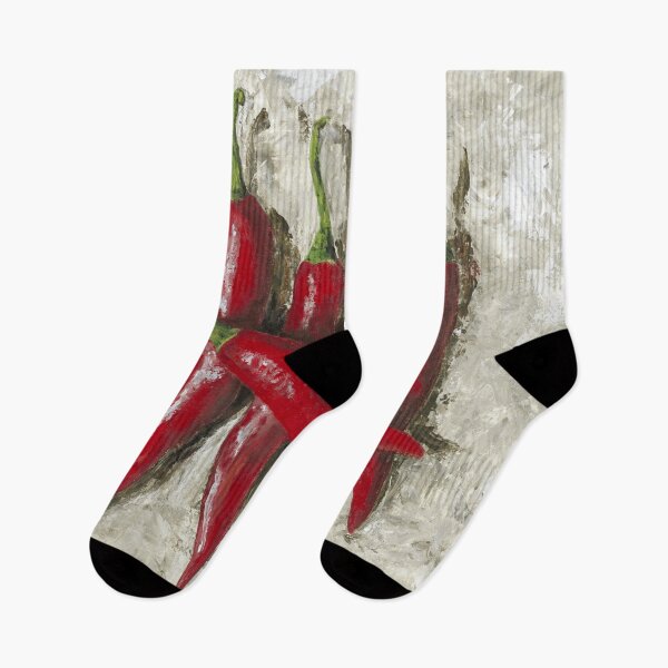 Item preview, the mathematical beauty of five red chilli peppers designed and sold by Astridsart-nl.