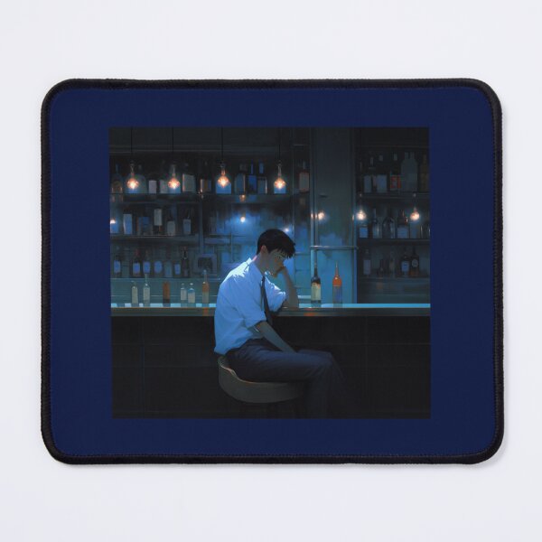 Item preview, Sad Shinji in Edward Hopper's Bar designed and sold by animaesthetic.