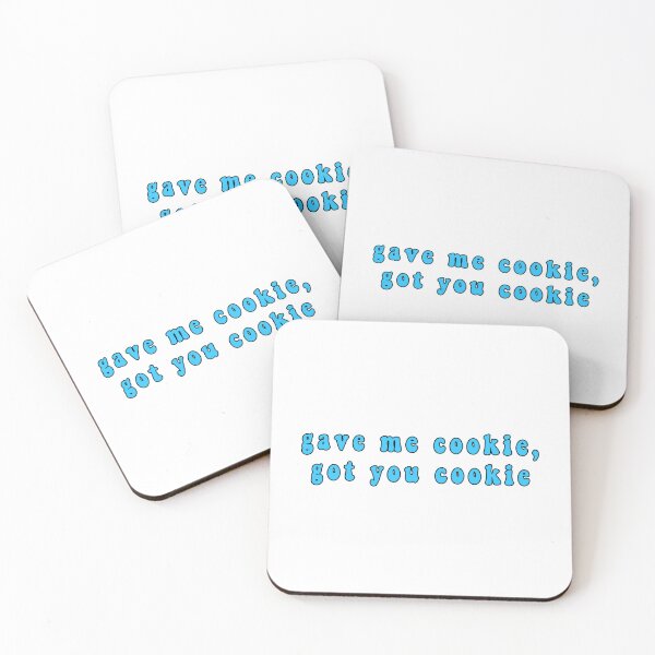 Item preview, Gave me cookie got you cookie - Blue Aesthetic Cookie cookies Meme designed and sold by Jesticker.