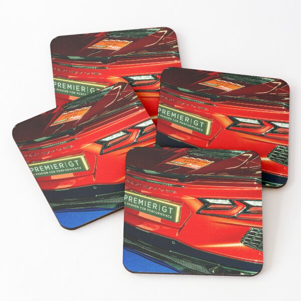 Item preview, The back of a red Chevrolet Corvette on display  designed and sold by Graham Cornall.