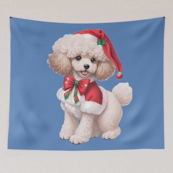 Item preview, Christmas Puddle Dog Splashing Through the Snow designed and sold by purrfect pattern.