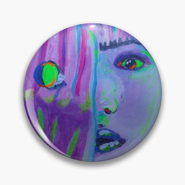 Item preview, Neon Pop Art Portrait designed and sold by CherryGryffon.