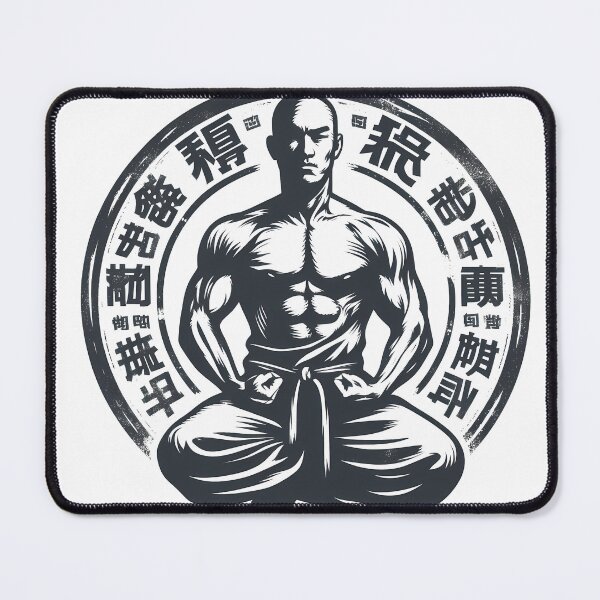 Item preview, Shaolin monk meditation designed and sold by TaevasDesign.