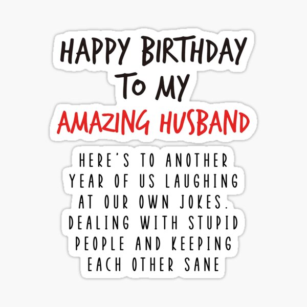 Buy Personalised Happy Birthday to My Amazing Husband Card, Hubby