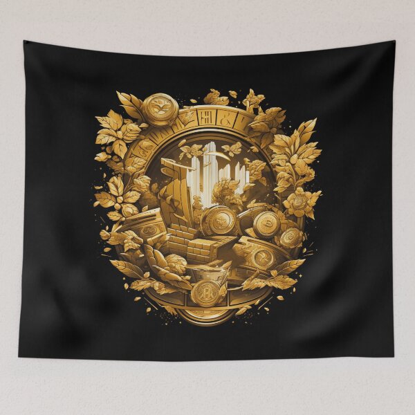 Item preview, Gold Empower Success Emblem Coat of Arms Prosperity Money designed and sold by GrinGalore.