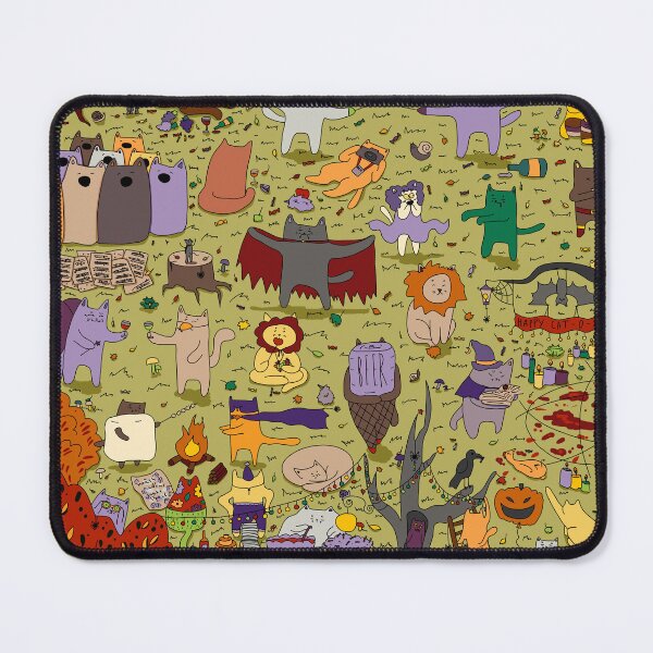 Item preview, Halloween Cat Party Print designed and sold by Julia Sol.