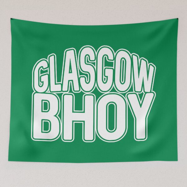 Item preview, GLASGOW BHOY, Glasgow Celtic Football Club White and Green Text Design designed and sold by MacPean.