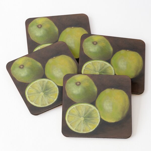 Item preview, three limes, oil paint designed and sold by Astridsart-nl.