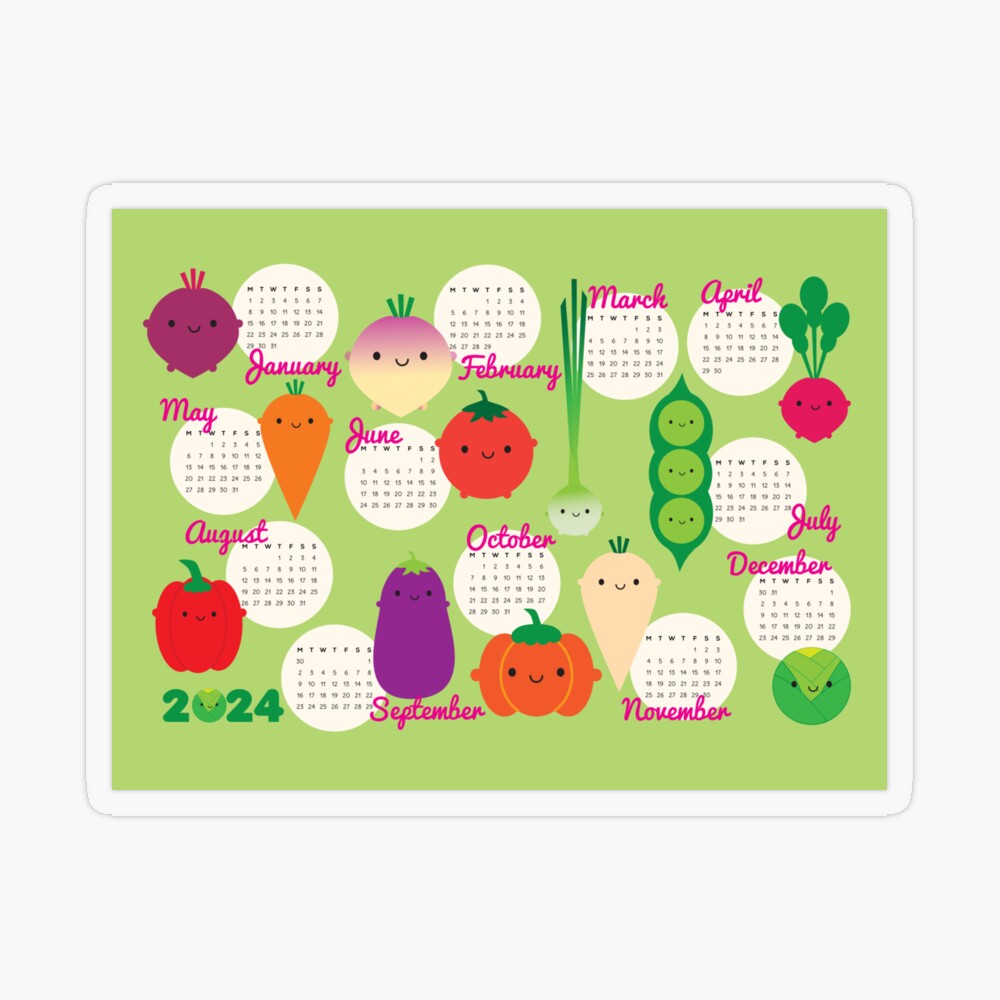 Mini calendrier 2024 – Jolis fruits – La Marionnerie