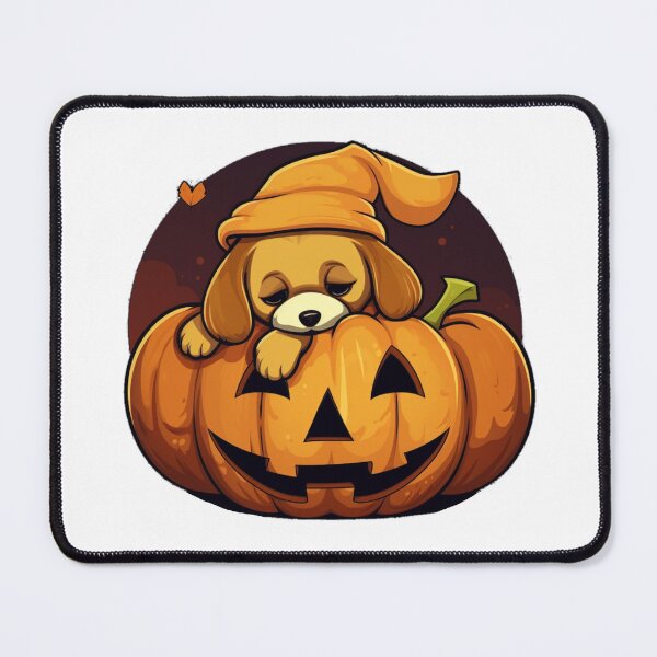 Item preview, Dog sleeping on pumpkin designed and sold by PawelNature.