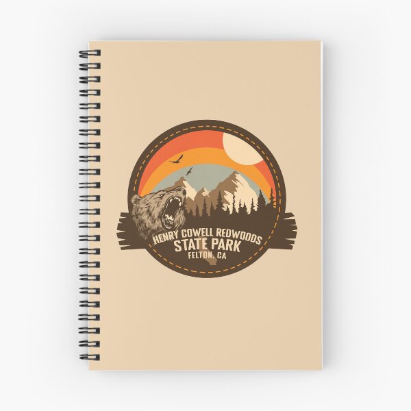 Item preview, Henry Cowell Redwoods State Park California - CA Retro Souvenir Badge designed and sold by mountainfad.