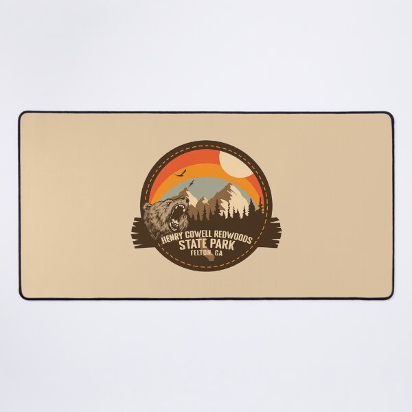 Item preview, Henry Cowell Redwoods State Park California - CA Retro Souvenir Badge designed and sold by mountainfad.
