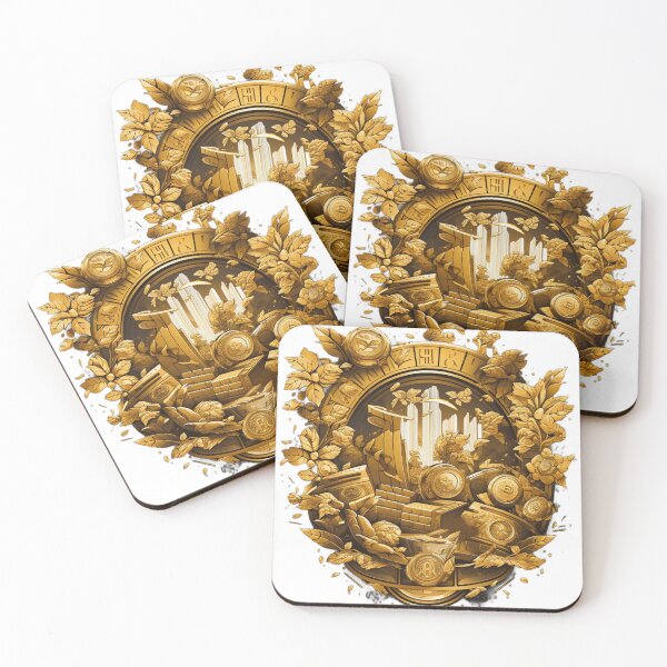 Item preview, Gold Empower Success Emblem Coat of Arms Prosperity Money designed and sold by GrinGalore.