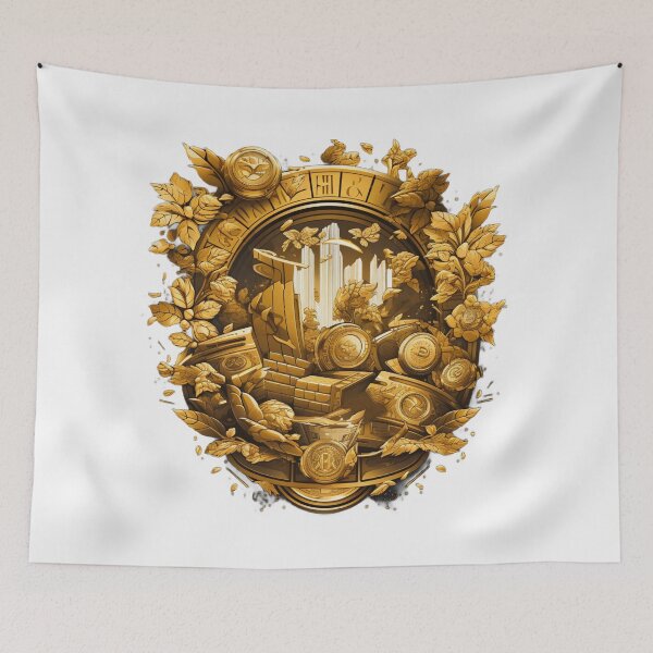 Item preview, Gold Empower Success Emblem Coat of Arms Prosperity Money designed and sold by GrinGalore.