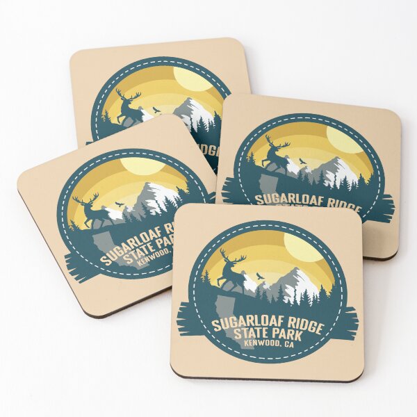 Item preview, Sugarloaf Ridge State Park California - CA Retro Souvenir Badge designed and sold by mountainfad.