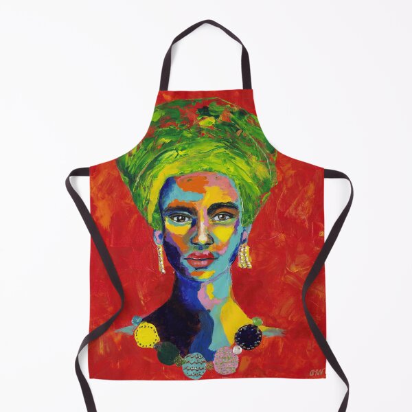 Item preview, African women in red - Mixed media art designed and sold by Astridsart-nl.